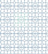 Flower Tiles DIGITAL Longarm Quilting Pantograph Design by Melissa Kelley