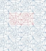 Flower Webs DIGITAL Longarm Quilting Pantograph Design by Melissa Kelley