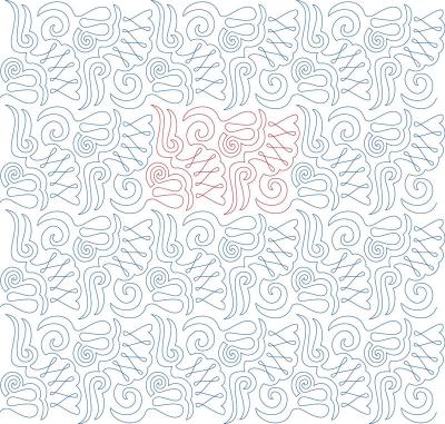 Laced DIGITAL Longarm Quilting Pantograph Design by Melissa Kelley