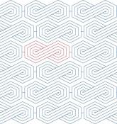 Hexagon Slide DIGITAL Longarm Quilting Pantograph Design by Melissa Kelley