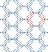Lace Link DIGITAL Longarm Quilting Pantograph Design by Melissa Kelley