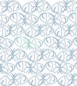 Lacie Butterfly Leaves DIGITAL Longarm Quilting Pantograph Design by Melissa Kelley