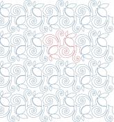 Lemon Swirl DIGITAL Longarm Quilting Pantograph Design by Melissa Kelley