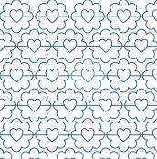 Love Fluff DIGITAL Longarm Quilting Pantograph Design by Melissa Kelley