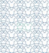 Magic Mice DIGITAL Longarm Quilting Pantograph Design by Melissa Kelley