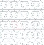 Pine Tree DIGITAL Longarm Quilting Pantograph Design by Melissa Kelley