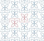 Planter Boxes DIGITAL Longarm Quilting Pantograph Design by Melissa Kelley