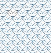 Ribbon Peels DIGITAL Longarm Quilting Pantograph Design by Melissa Kelley