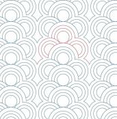 Ringlets DIGITAL Longarm Quilting Pantograph Design by Melissa Kelley