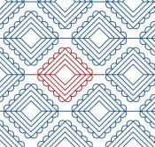 Ruffles DIGITAL Longarm Quilting Pantograph Design by Melissa Kelley