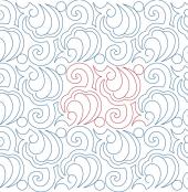 Shells and Pearls DIGITAL Longarm Quilting Pantograph Design by Melissa Kelley