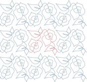 Simple Rose DIGITAL Longarm Quilting Pantograph Design by Melissa Kelley