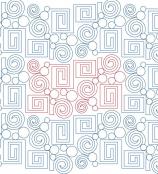 Square Cut DIGITAL Longarm Quilting Pantograph Design by Melissa Kelley