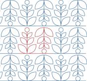 Sweet Foliage DIGITAL Longarm Quilting Pantograph Design by Melissa Kelley
