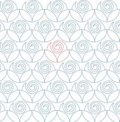 Swirl Pod DIGITAL Longarm Quilting Pantograph Design by Melissa Kelley