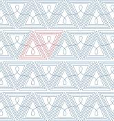 Triangle Lace DIGITAL Longarm Quilting Pantograph Design by Melissa Kelley