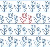 Tulip-Garden-DIGITAL-longarm-quilting-pantograph-design-Sew-Shabby-Quilting