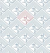 Wall Sparkle DIGITAL Longarm Quilting Pantograph Design by Melissa Kelley