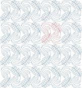 Windy Fern DIGITAL Longarm Quilting Pantograph Design by Melissa Kelley