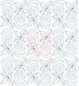 Windy Holly DIGITAL Longarm Quilting Pantograph Design by Melissa Kelley