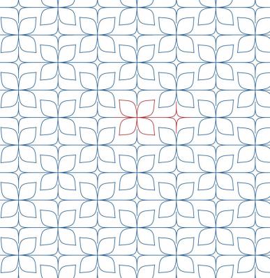 Wall Vega DIGITAL Longarm Quilting Pantograph Design by Sew Shabby Quilting