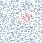 Croissant DIGITAL Longarm Quilting Pantograph Design by Melissa Kelley