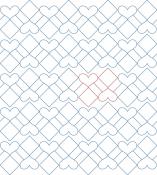 Love On Point DIGITAL Longarm Quilting Pantograph Design by Sew Shabby Quilting