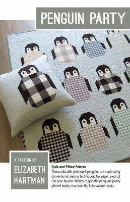 CLOSEOUT - Penguin Party quilt sewing pattern by Elizabeth Hartman