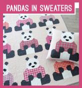 Pandas In Sweaters quilt sewing pattern by Elizabeth Hartman 2