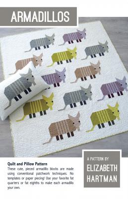 Armadillos quilt sewing pattern by Elizabeth Hartman