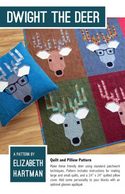 Dwight The Deer quilt sewing pattern by Elizabeth Hartman
