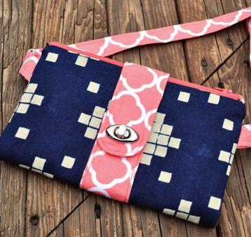 The Butterfly Sling Purse sewing pattern from Emmaline Bags
