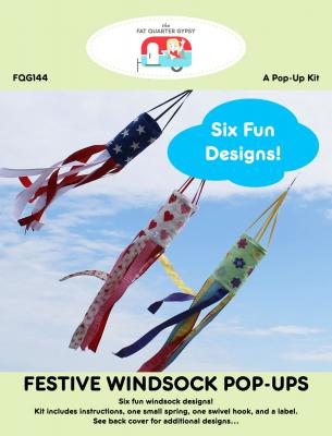 CLOSEOUT - Festive Windsock Pop Ups sewing pattern by the Fat Quarter Gypsy