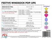 CLOSEOUT - Festive Windsock Pop Ups sewing pattern by the Fat Quarter Gypsy 1