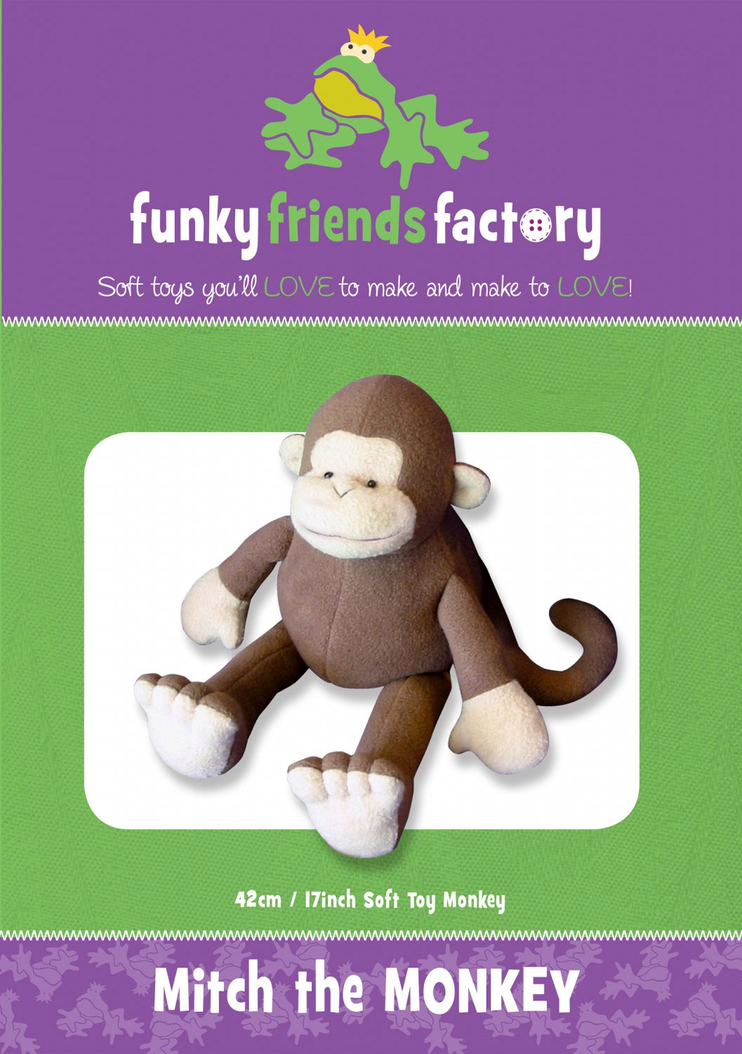 Mitch-the-Monkey-sewing-pattern-Funky-Friends-Factory-front