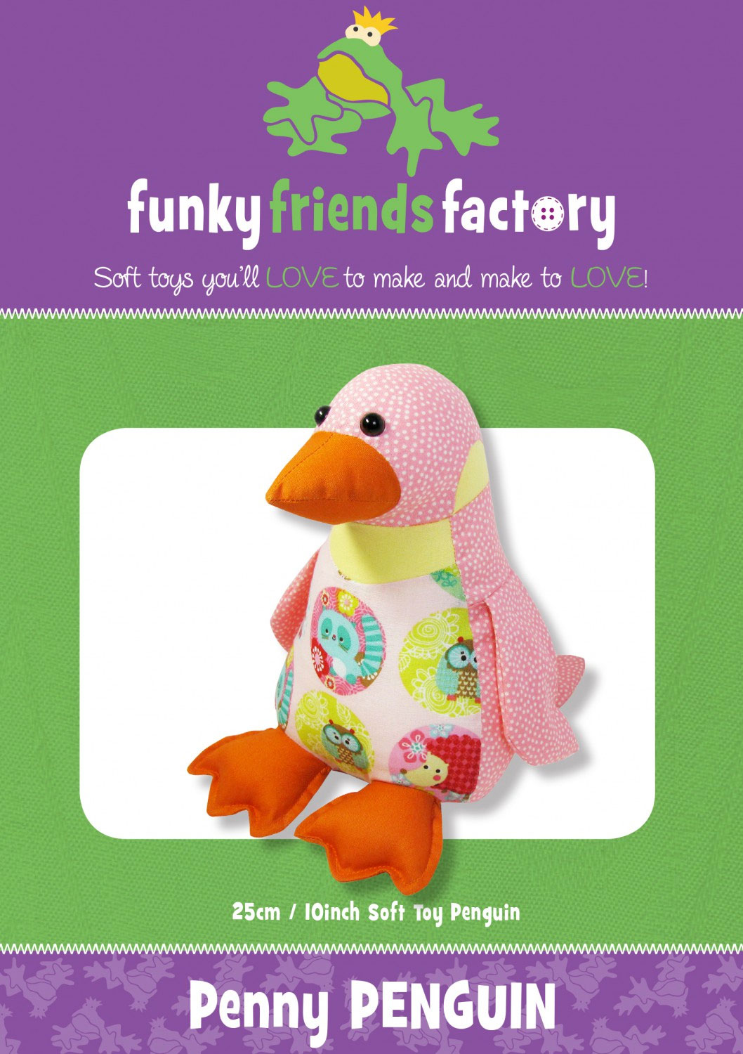 Penny-Penguin-sewing-pattern-Funky-Friends-Factory-front