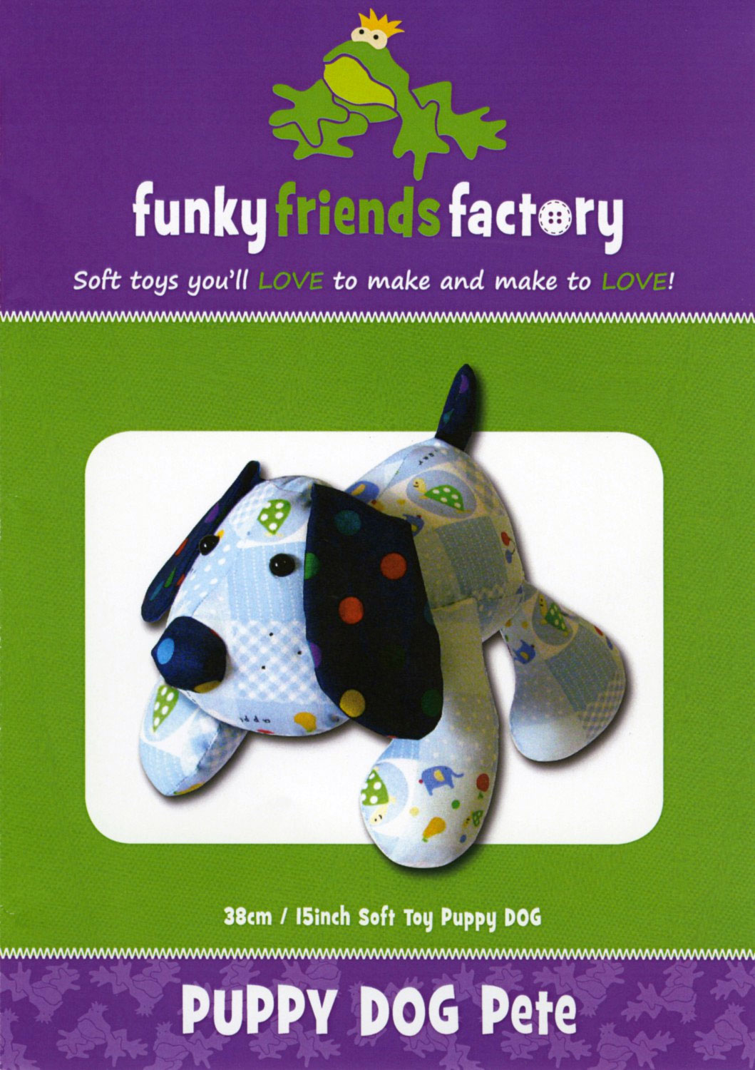 Puppy-Dog-Pete-sewing-pattern-Funky-Friends-Factory-front