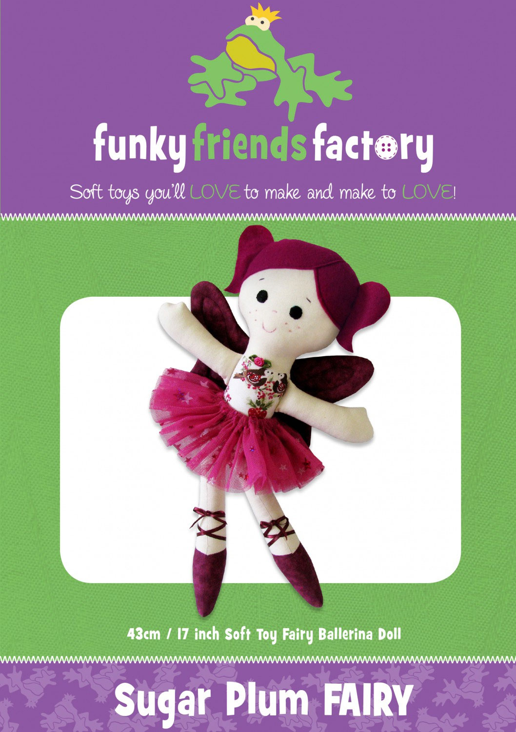 Sugar-Plum-Fairy-sewing-pattern-Funky-Friends-Factory-front