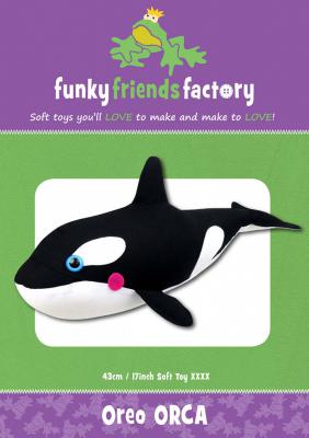 INVENTORY REDUCTION - Oreo Orca sewing pattern Funky Friends Factory