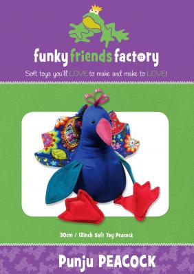 INVENTORY REDUCTION - Punju Peacock sewing pattern Funky Friends Factory