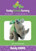 Randy Rhino sewing pattern Funky Friends Factory