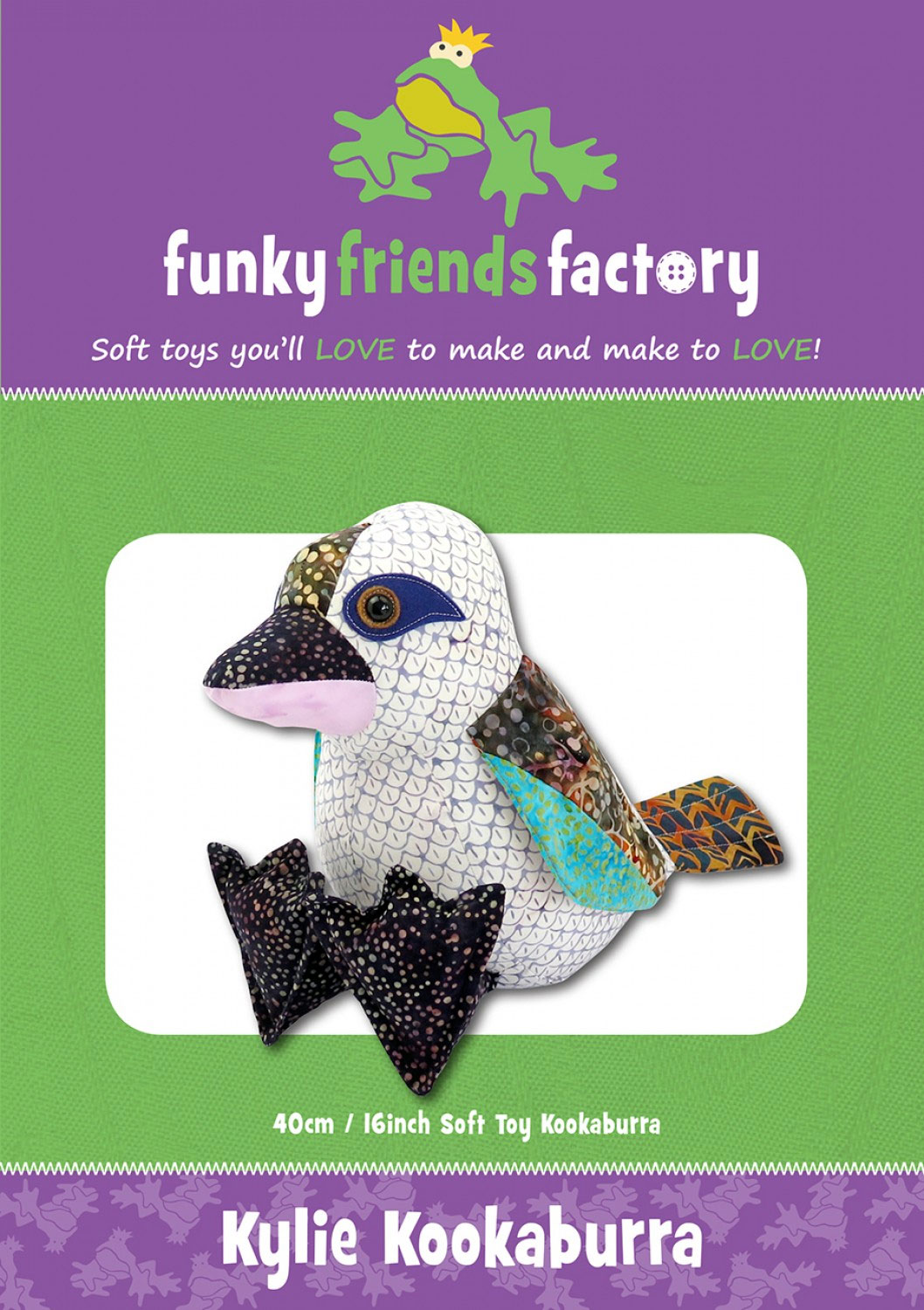 kylie-kookaburra-sewing-pattern-Funky-Friends-Factory-front