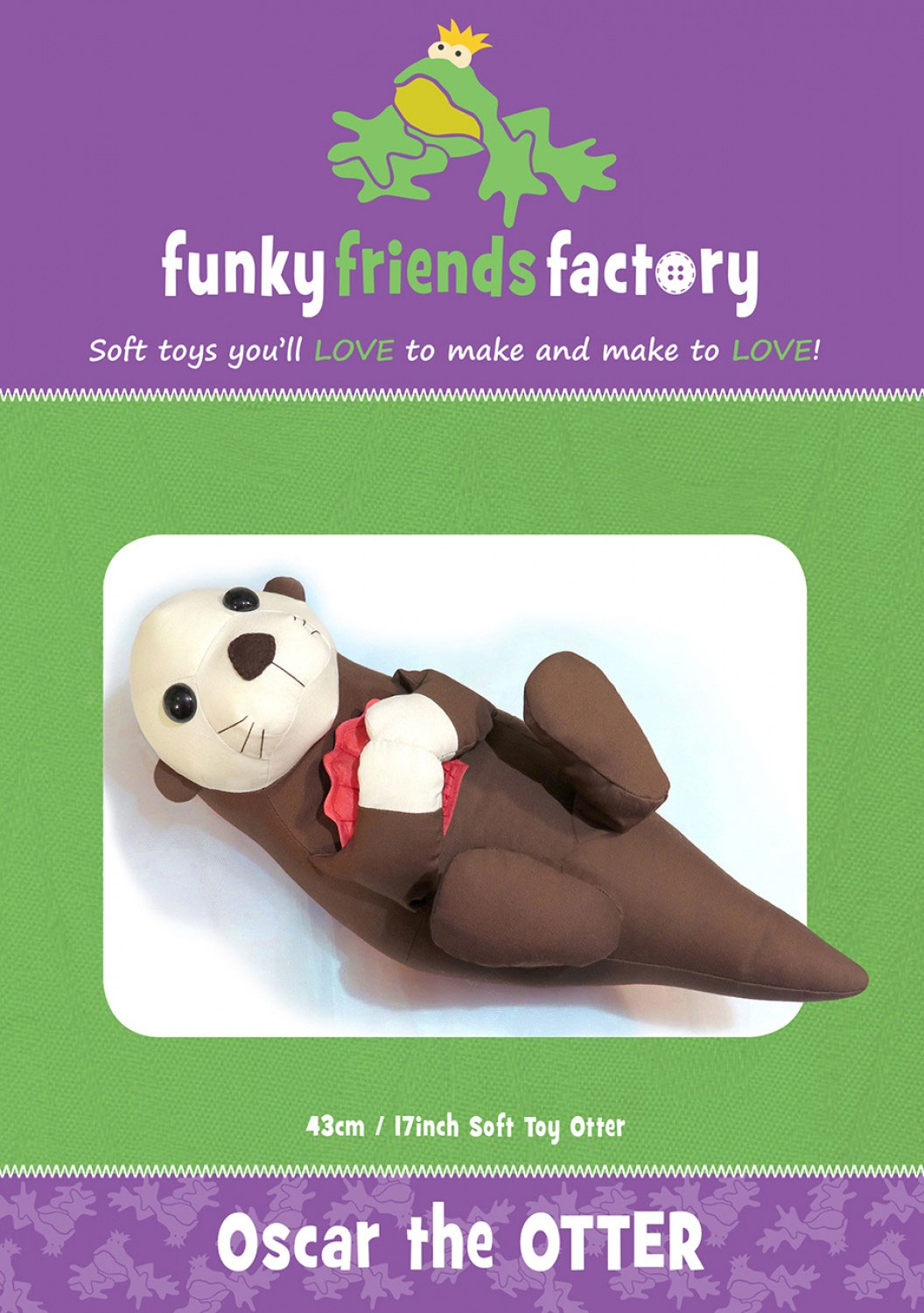 oscar-the-otter-sewing-pattern-Funky-Friends-Factory-front