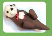 Oscar the Otter sewing pattern from Funky Friends Factory 3