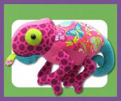 Coco Chameleon soft toy sewing pattern Funky Friends Factory 2
