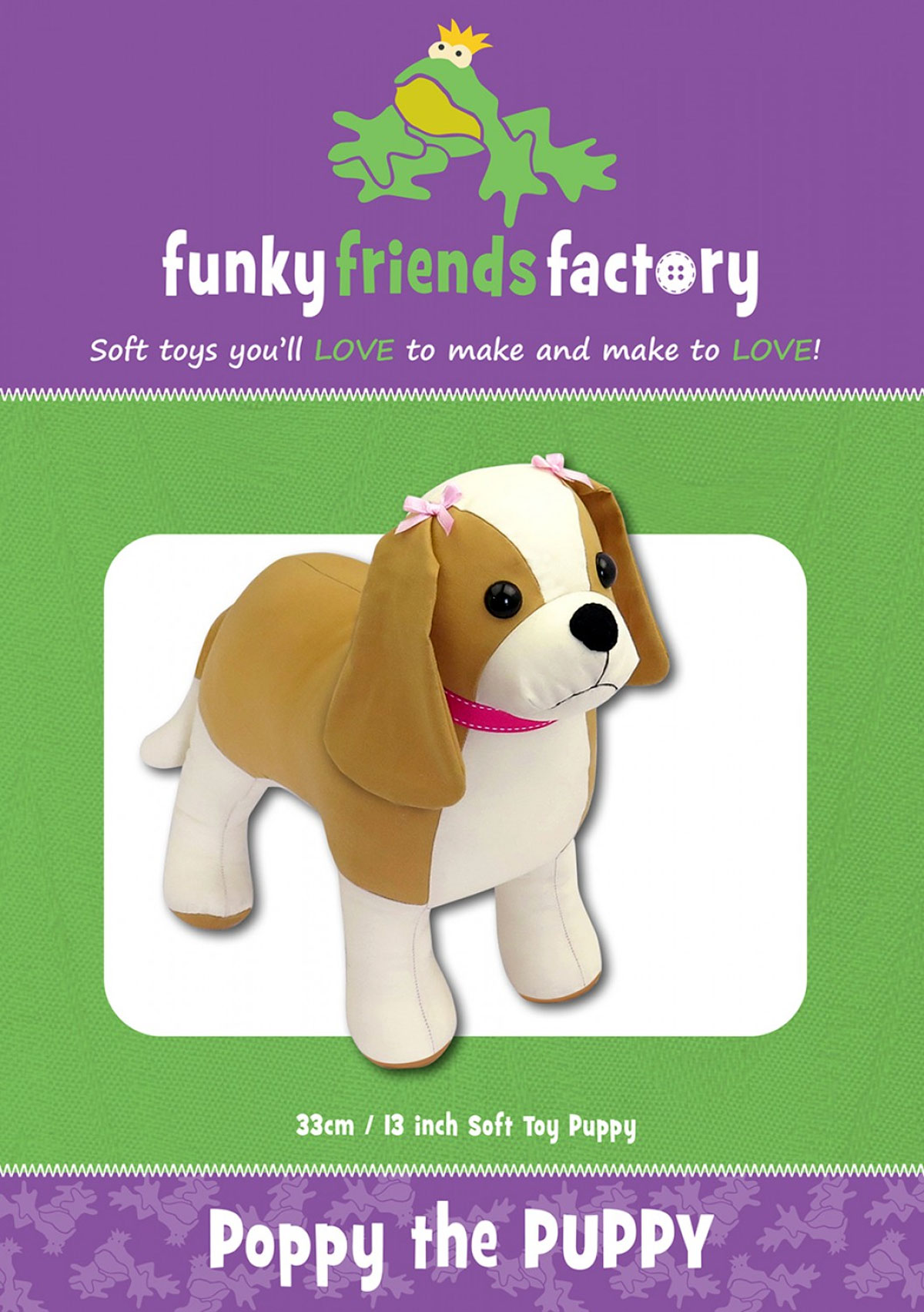 Poppy-the-Puppy-soft-toy-sewing-pattern-Funky-Friends-Factory-front