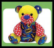 Ben the Beginner Bear soft toy sewing pattern Funky Friends Factory 2
