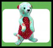 Mango the Meerkat soft toy sewing pattern Funky Friends Factory 2