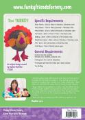 Tom Turkey soft toy sewing pattern from Funky Friends Factory 1