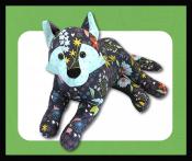 Winsome Wolf soft toy sewing pattern Funky Friends Factory 3
